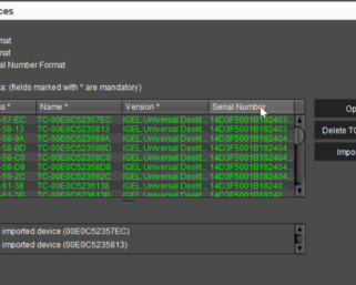 Import Devices with Name